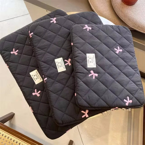 Cute Bow Graphic Laptop Bag Tablet Sleeve Case 11 13.3 14 15.6 Inch