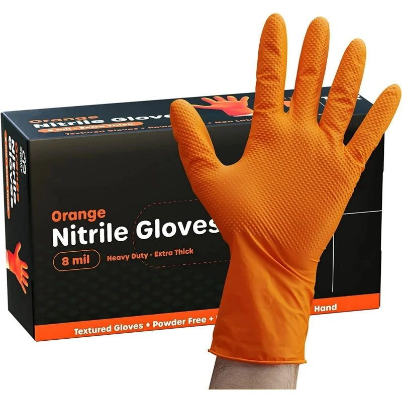 8mil Nitrile Gloves Thick 30/50PCS Industrial Disposable Gloves with