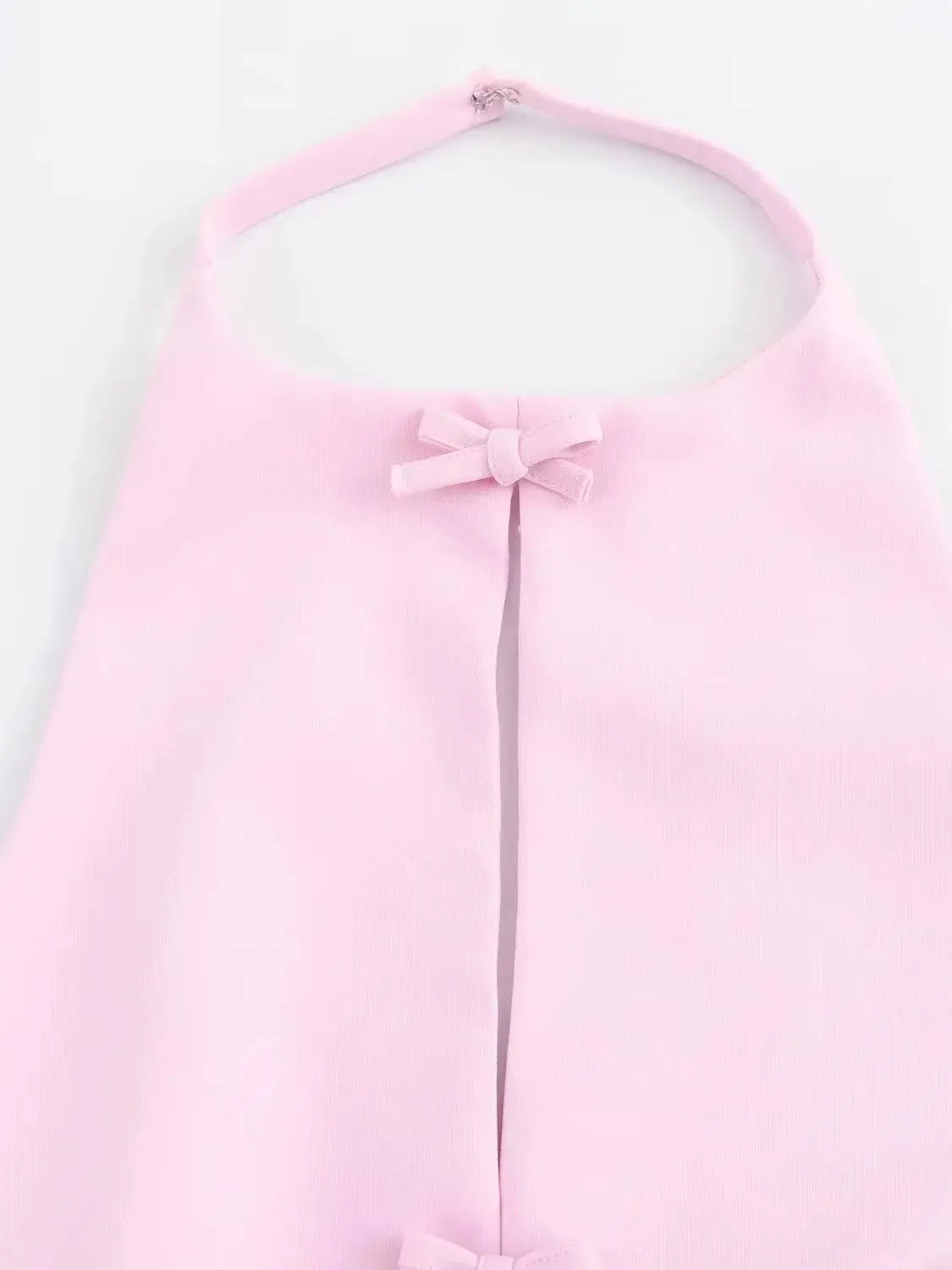 XNWMNZ Women's Fashion 2024 Bows halter Neck Top Women High Street
