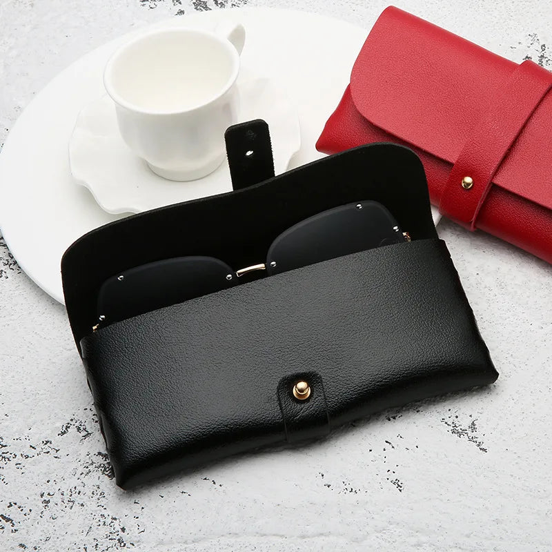 Fashion Glasses Case Handmade Soft Cover Bag For Women Buckle