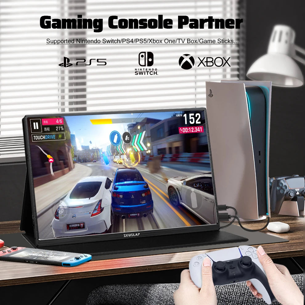 ZEUSLAP 16" 2.5K 144hz Portable Monitor 2560*1600 16:10 100%sRGB