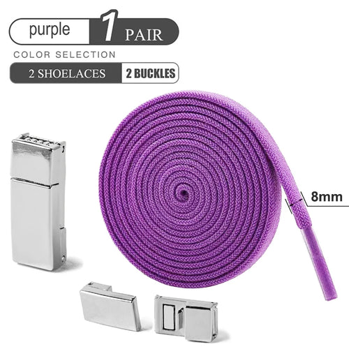 Magnetic Buckle No Tie Shoe Laces Elastic Shoelaces Without Ties Laces