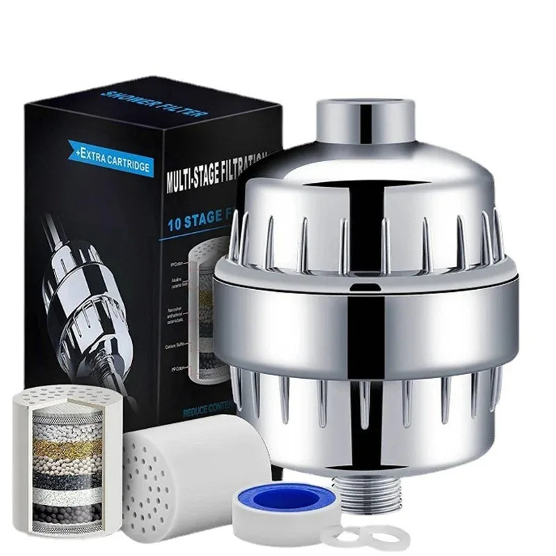 15-20 Stages High Output Shower Water Filter Remove Chlorine Heavy