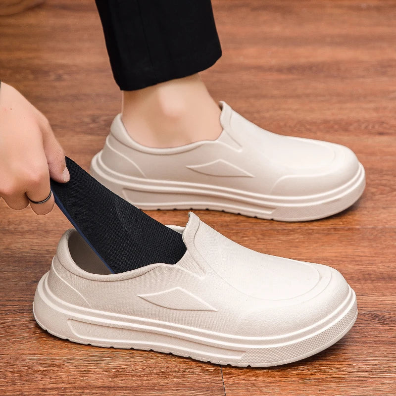 Men's Chef Shoes Anti Slip Oil Resistant Dirt Resistant Work Shoes