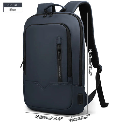 Heroic Knight Laptop Work Backpack Slim Men Waterproof Multifunctional