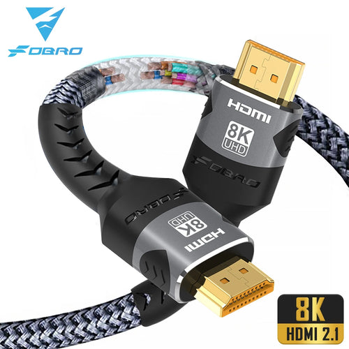 8K HDMI-Compatible Cable 4K@120Hz 8K@60Hz HDMI 2.1 Cable 48Gbps