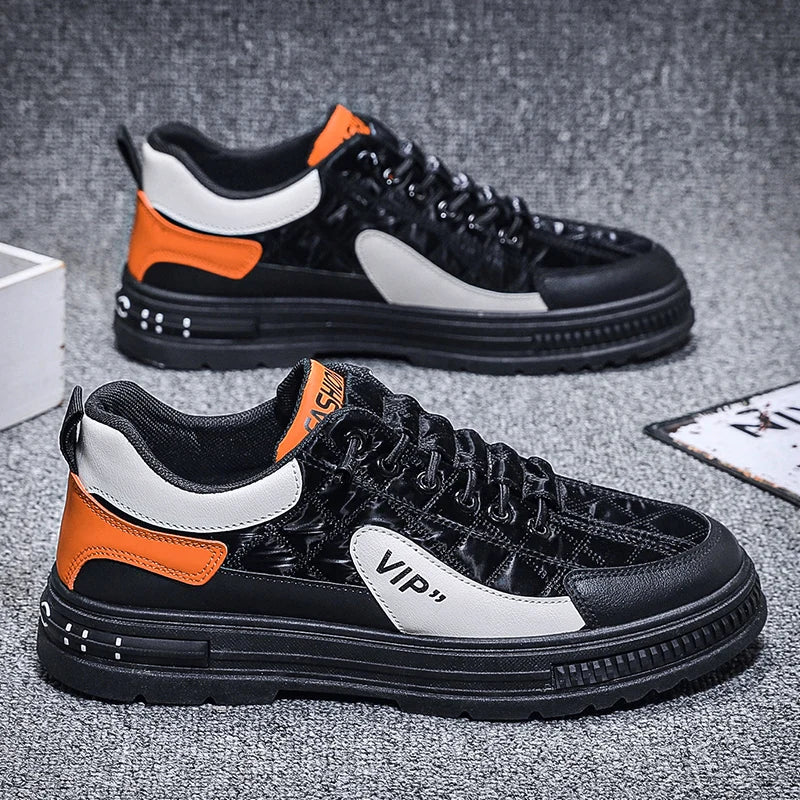 Mesh Lightweight Sneakers Elastic Band Platform Vulcanized Shoes Big