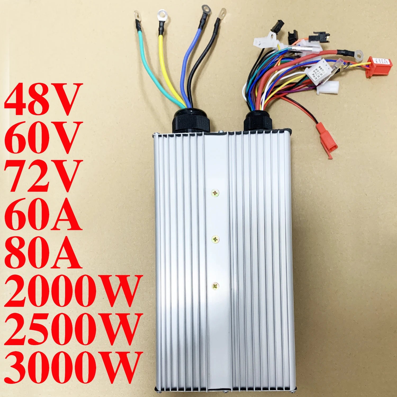 48V 60V 72V 84V 2000W 2500W 3000W Brushless Motor Controller 60-80A