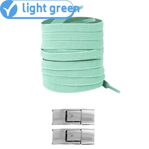8MM 2023 No Tie Shoe Laces Press Lock Shoelaces Without Ties Elastic