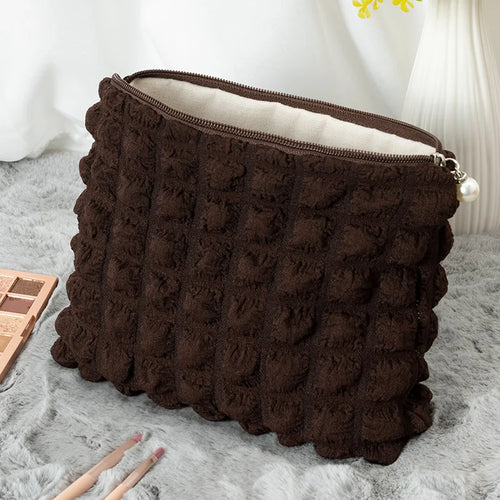 Travel Organizer Portable Zipper Soft Makeup Pouch for Lady Girls