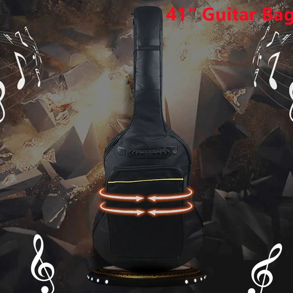 41 Inch Acoustic Guitar Bag Waterproof Rip-stop Oxford Nylon Double
