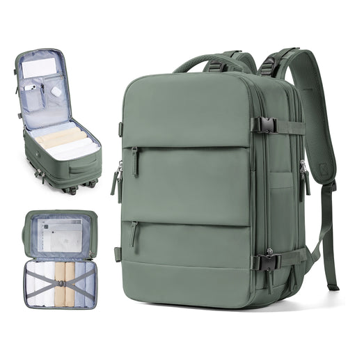 Men Business Travel Backpack Expandable USB Bag, Business Waterproof