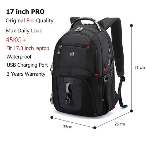 Swiss-Multifunctional bags Durable 17 Inch Laptop Backpack, Travel