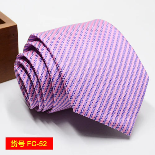 67 Styles Men's Ties Solid Color Stripe Flower Floral 7-8cm Jacquard
