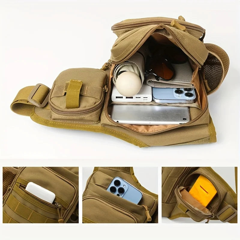 Waterproof Fishing Shoulder Bag Outdoor Sports Cycling Crossbody Chest