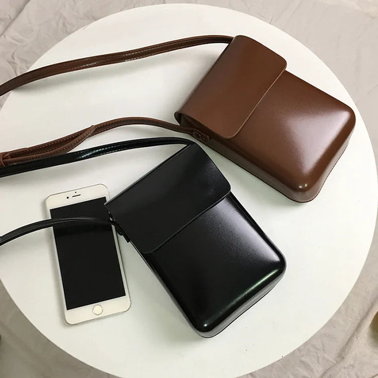 New Women Handbags Pu Leather Phone Purse Fashion Female Messenger Bag