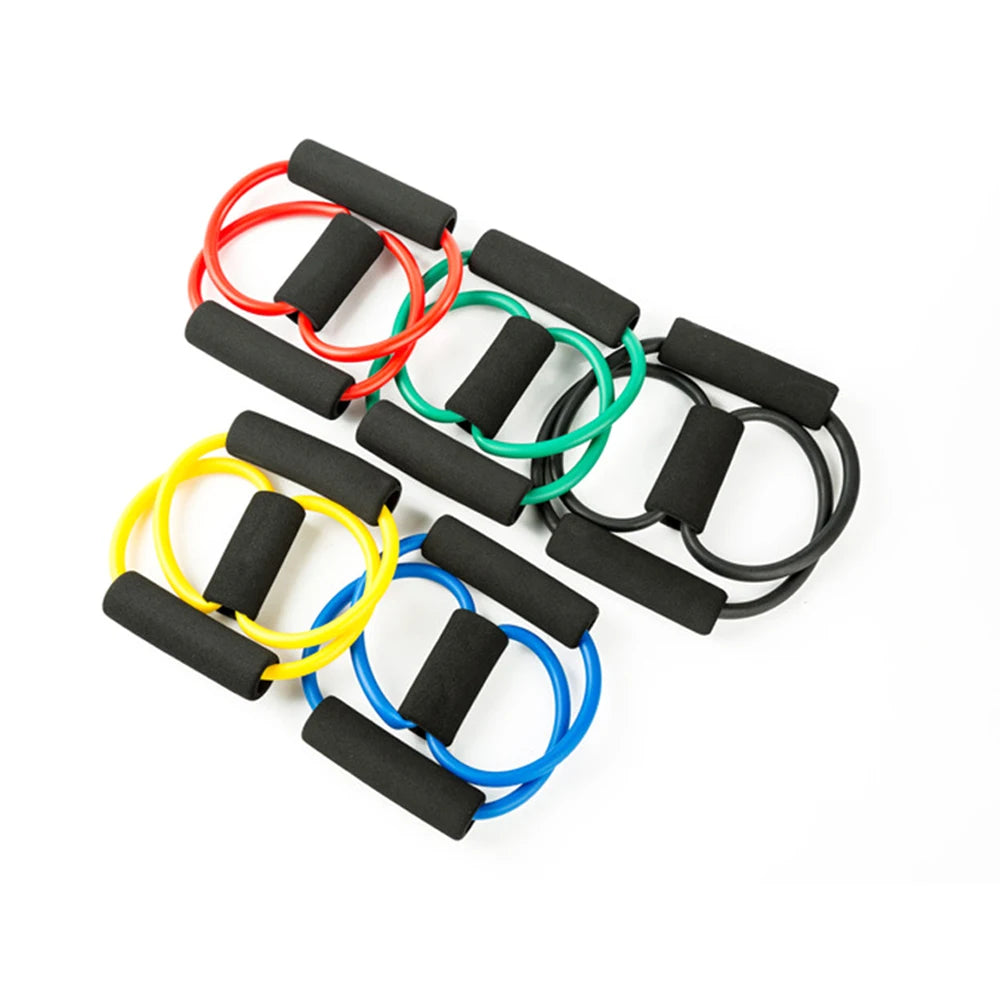 Yoga Resistance Bands Elastic Band Sports Exercise Puller 8-shaped