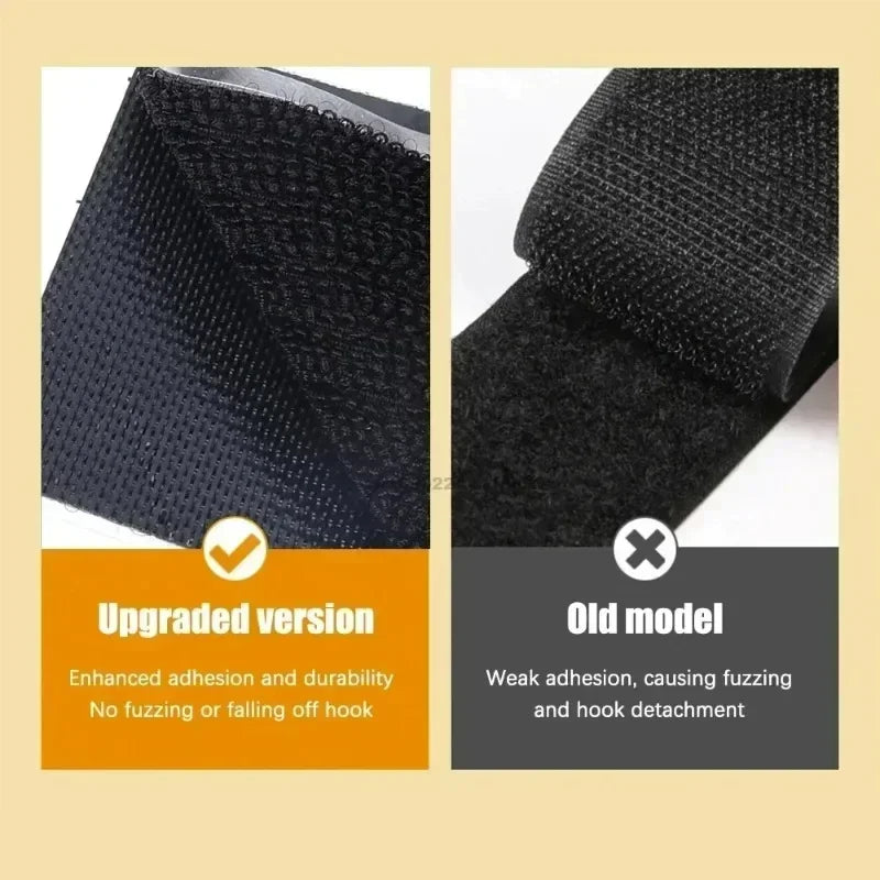 Black Adhesive Tape Household Use Touches Fastener Pad Fixed Patch