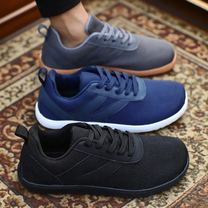 Men’s Sneakers Wide Toe Barefoot Shoes Breathable Stylish Minimalist