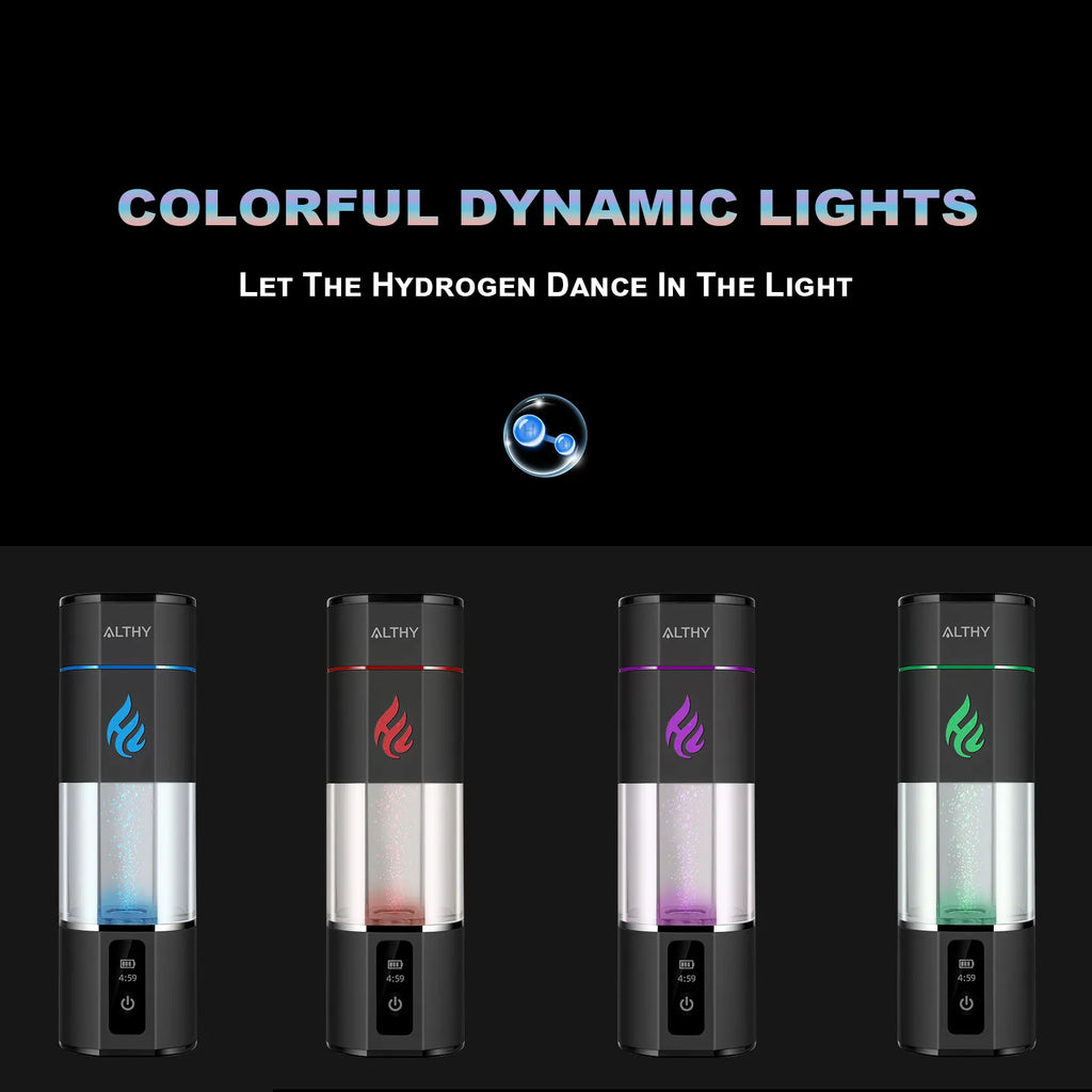 ALTHY Molecular Hydrogen Water Generator Bottle DuPont SPE&PEM Dual