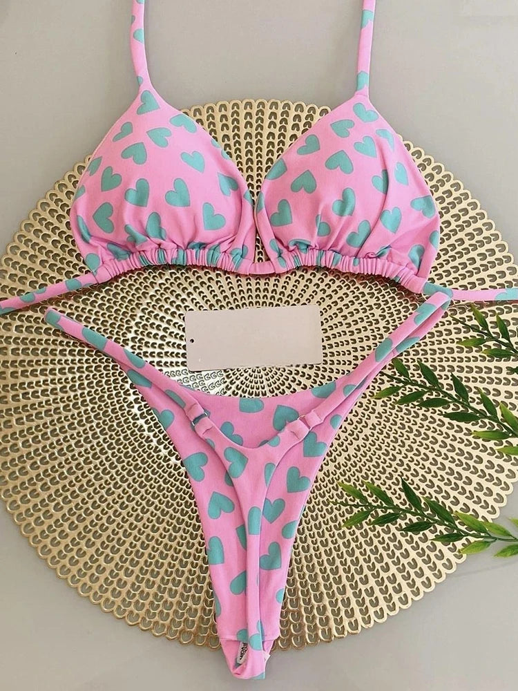 RUOTONGSEPT Swimwear Women Leopard Print Brazilian Bikini Set Sexy