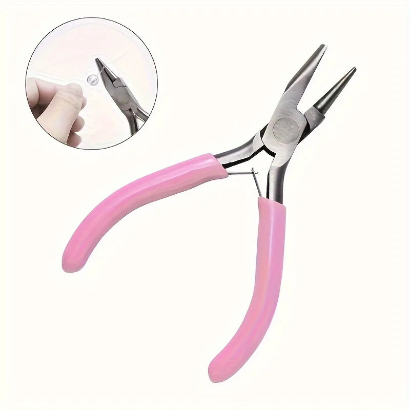 5-inch professional round concave pliers, used for jewelry making mini