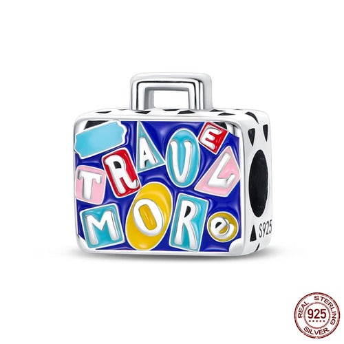 925 Sterling Silver Chameleon Luminous Firefly Butterfly Charms Beads