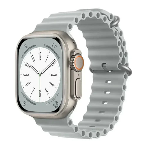 Silicone Ocean band for Apple Watch straps 45mm 46mm 40mm Ultra 2 49mm