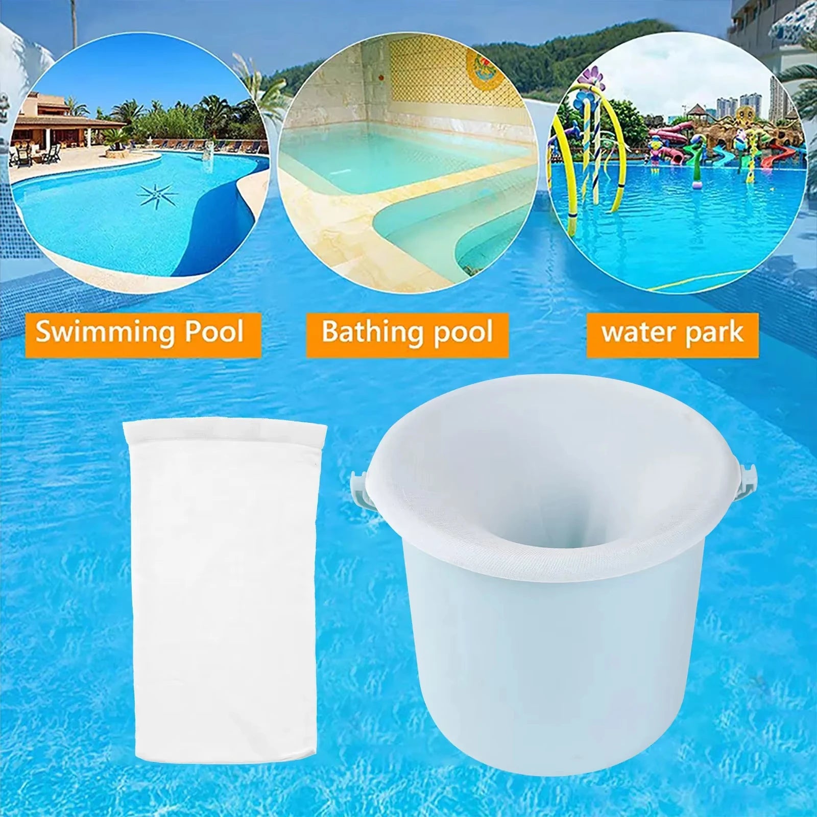 5-50Pcs Pool Skimmer Socks Filter Storage Nylon Swimming Pool Filter