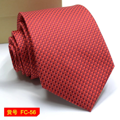 67 Styles Men's Ties Solid Color Stripe Flower Floral 7-8cm Jacquard