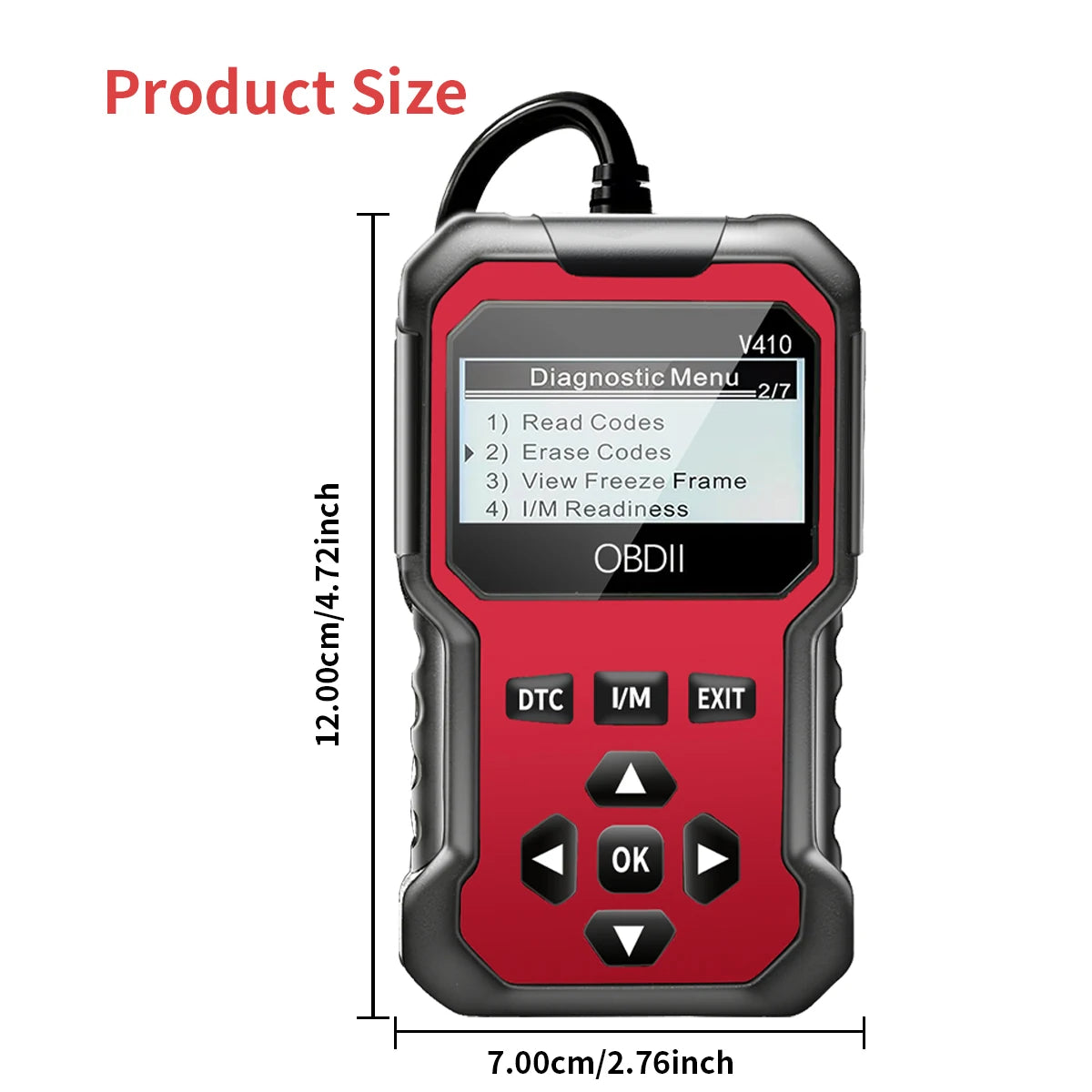 Car Obd2 Scanner Diagnostic Tool Code Reader Engine Fault Code Reader
