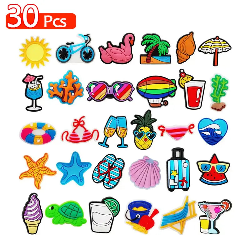 35/30 Pcs Shoe Charms for Crock Clogs Cute Cartoon Shoe Charms Lovely