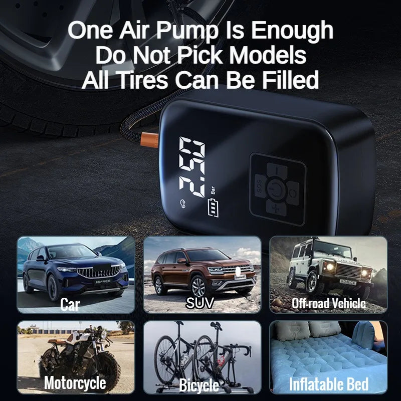 12V 150PSI Portable Tire Inflator Air Compressor Portable Inflator