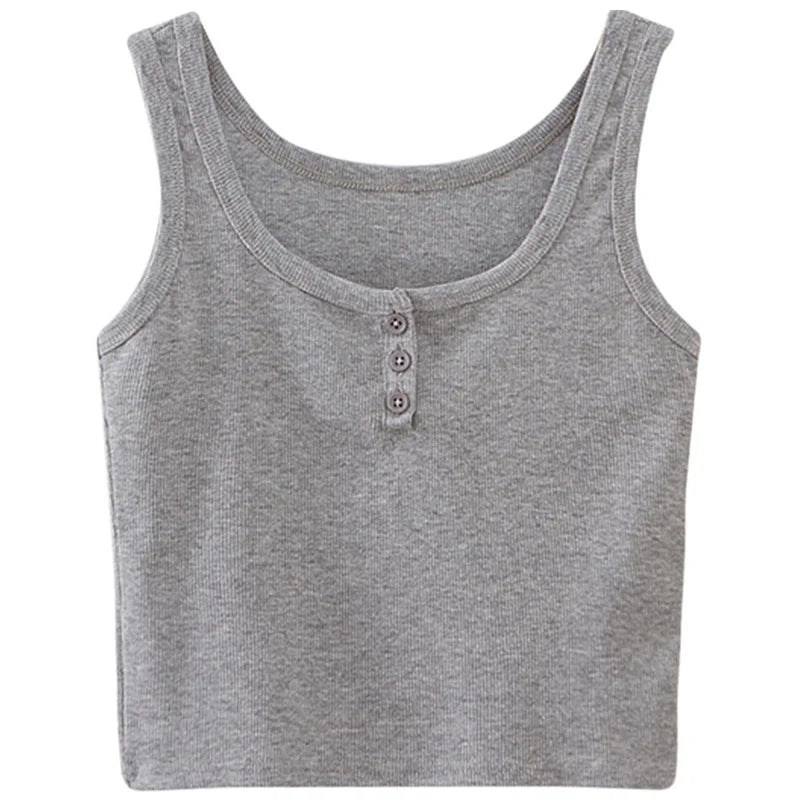 Summer New Style Knitted Round Neck Top For Women With High Elasticity