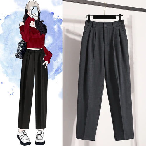 Plus Size Pants For Women Spring Summer 2025 New Korean Fashion High