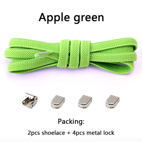 No Tie Elastic Shoe Laces One Size Fits All Adult and Kids Shoes
