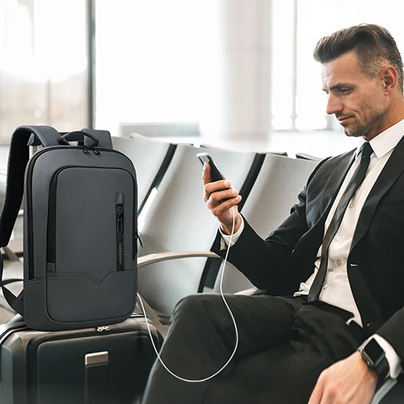Heroic Knight Laptop Work Backpack Slim Men Waterproof Multifunctional