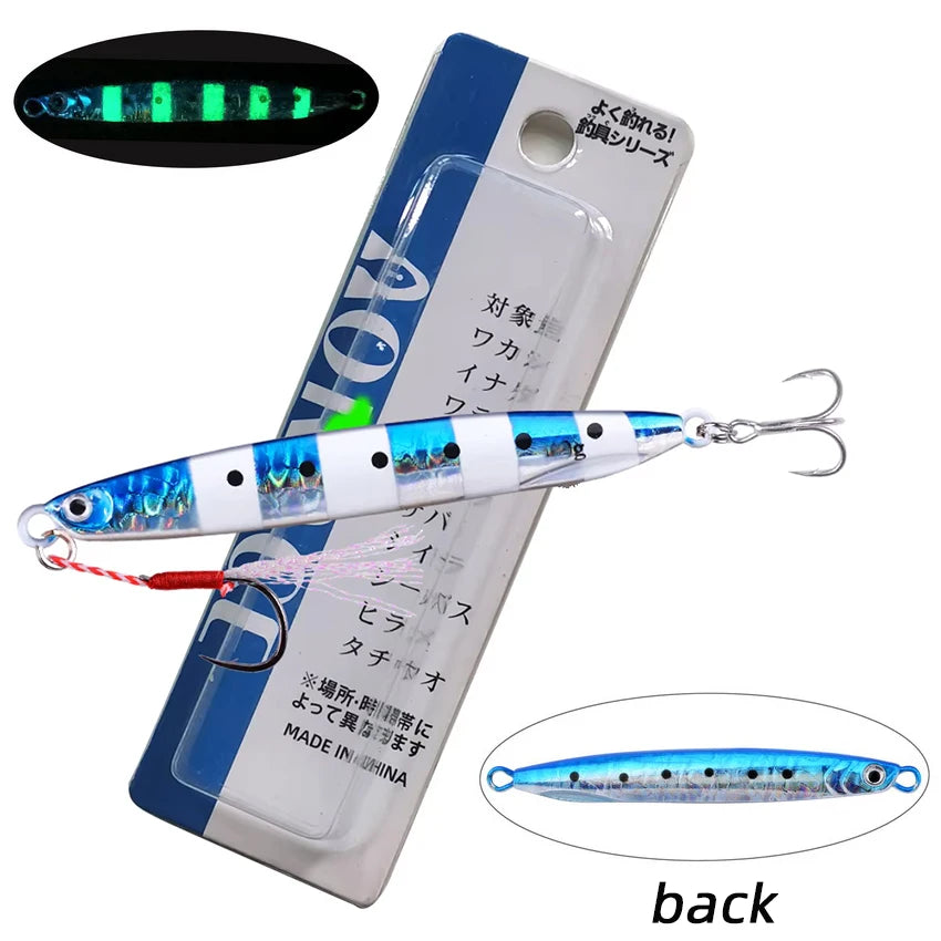 Aorace 1PCS Super Sinking Metal Casting Jig 10G 21G 40G Shore Drag