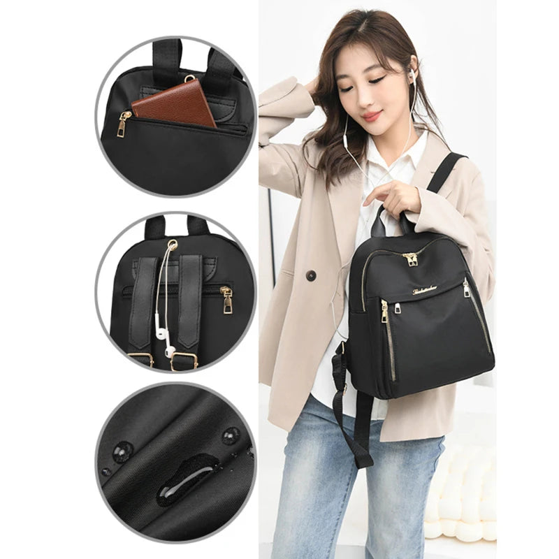 Women Backpack Travel Casual Waterproof Oxford Shoulder Bags Female