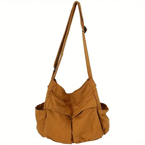 Women Vintage Handbag Canvas Teenager Shoulder Tote Bags Messenger