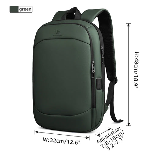 HcanKcan Men's Expandable Backpack Multifunction 17.3inch Laptop Bag