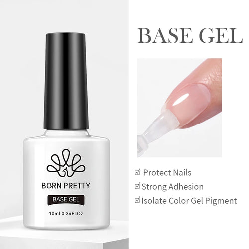 BORN PRETTY 10ml Rubber Thick Base Gel Top Reinforcement Gel