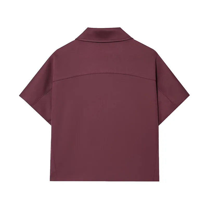HipSeam Women Lapel Collar Short Jacket Women's Cropped Short Collared