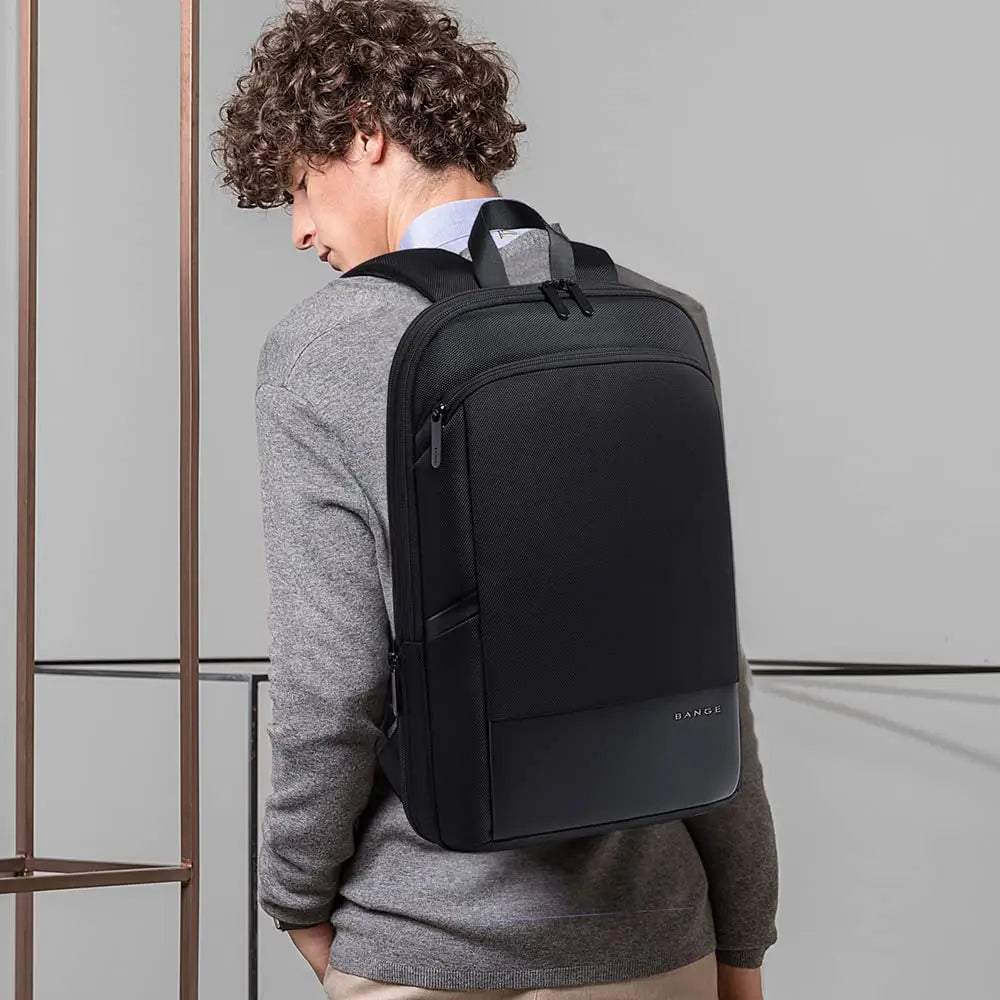 BANGE Slim Laptop Backpacks 15.6 Inch, Lightweight Portable Expandable