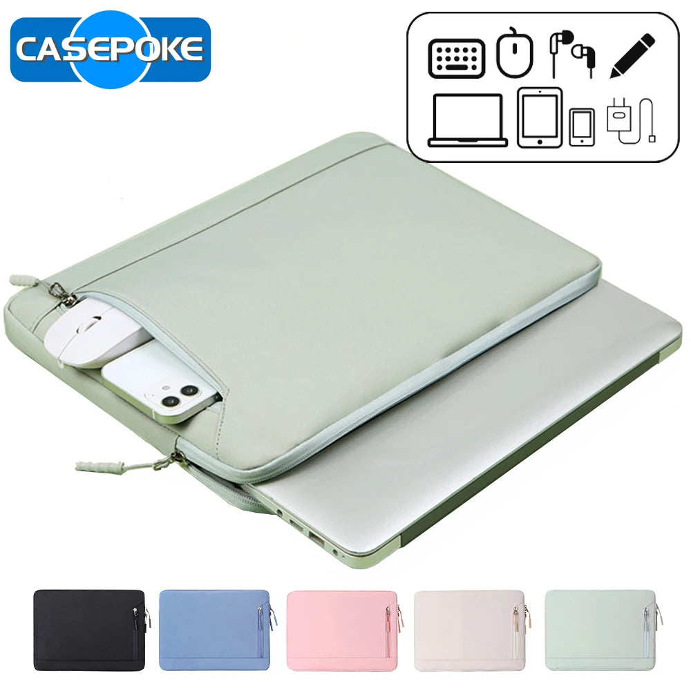 CASEPOKE Laptop Sleeve Case 13.3 14.6 15.6 Inch Notebook Bag Tablet