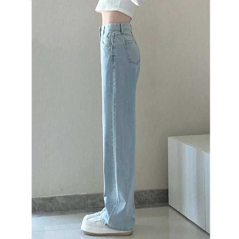 Spring And Summer New High Waisted Slim Jeans For Women Niche Casual
