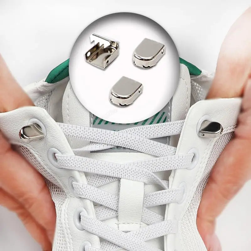 No tie Shoe laces Elastic laces Sneakers Flat Shoelaces without ties
