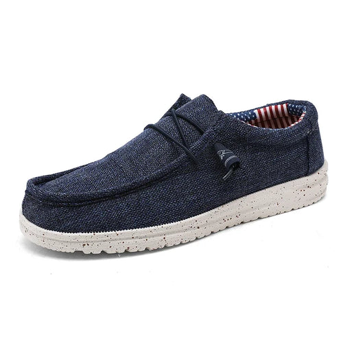 Men Casual Shoes Slip on Canvas Loafers Comfortable Walking Flats for