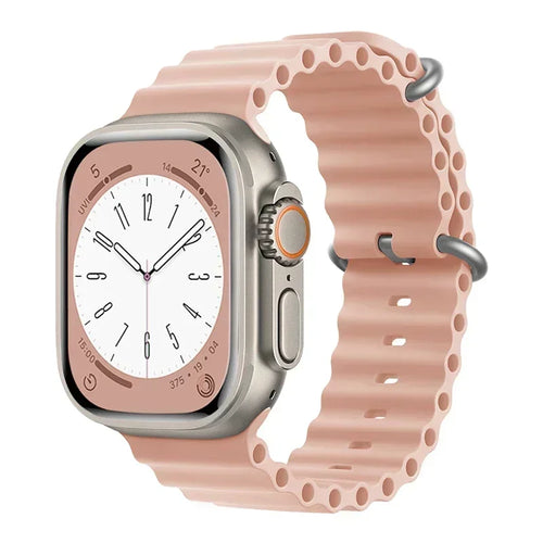 Silicone Ocean band for Apple Watch straps 45mm 46mm 40mm Ultra 2 49mm