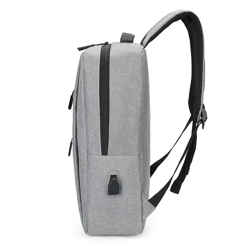 Men's and women's computer backpacks, multi-layer zipper laptop bags,